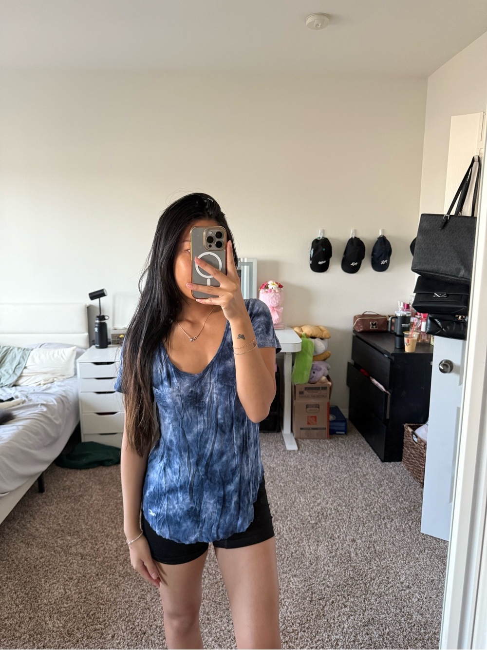 Hollister blue tyedye shirt